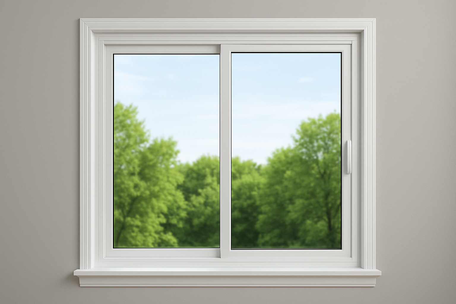 Durable UPVC window frame structure